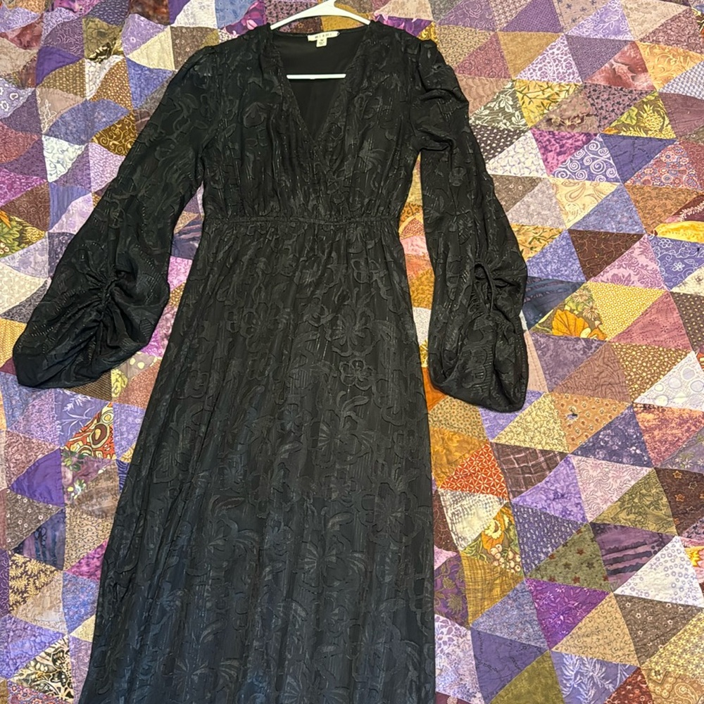 Miami black/sheer dress